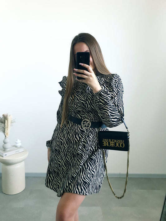 Zebrované šaty M/L