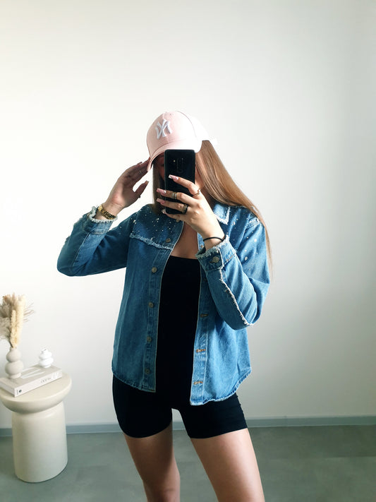 ZARA rifľová bundička/košeľa XS