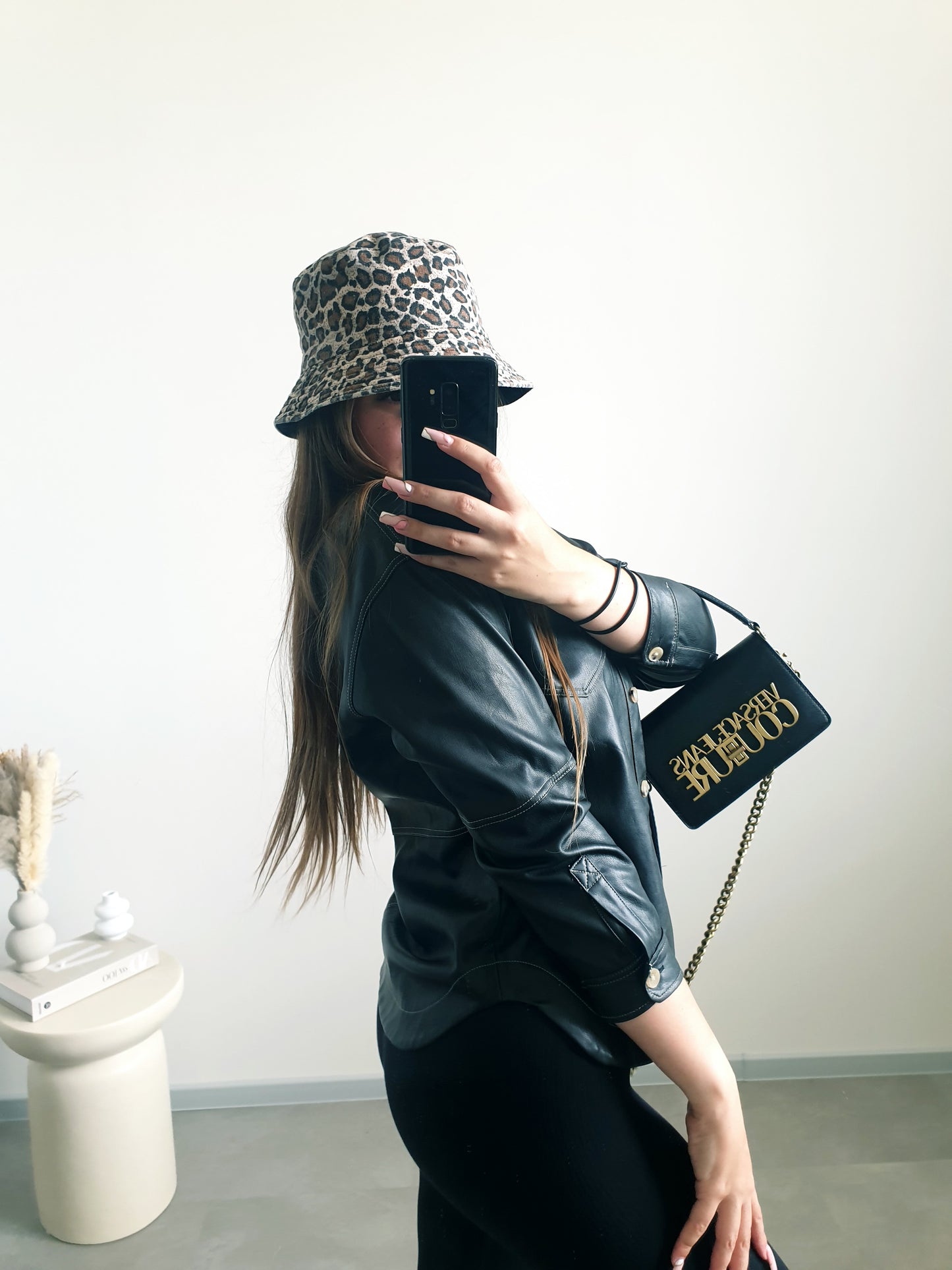 ZARA koženková bundička/košeľa XS