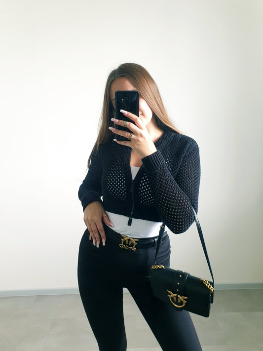ZARA crop mikina S
