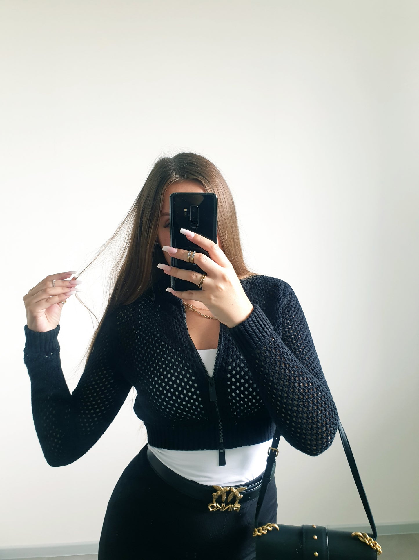 ZARA crop mikina S