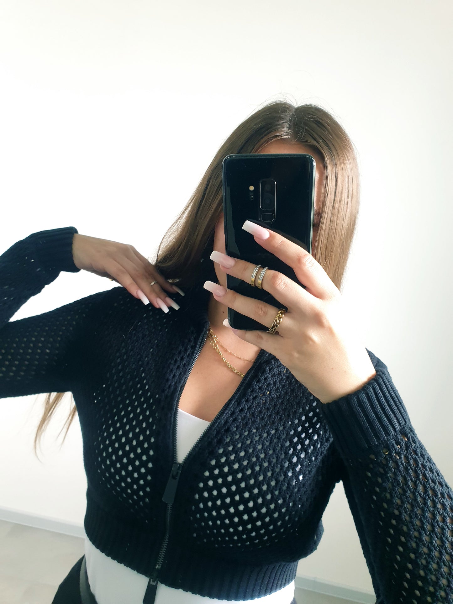 ZARA crop mikina S