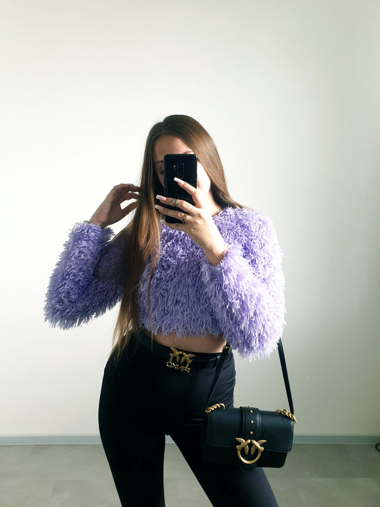 ZARA fialový top M