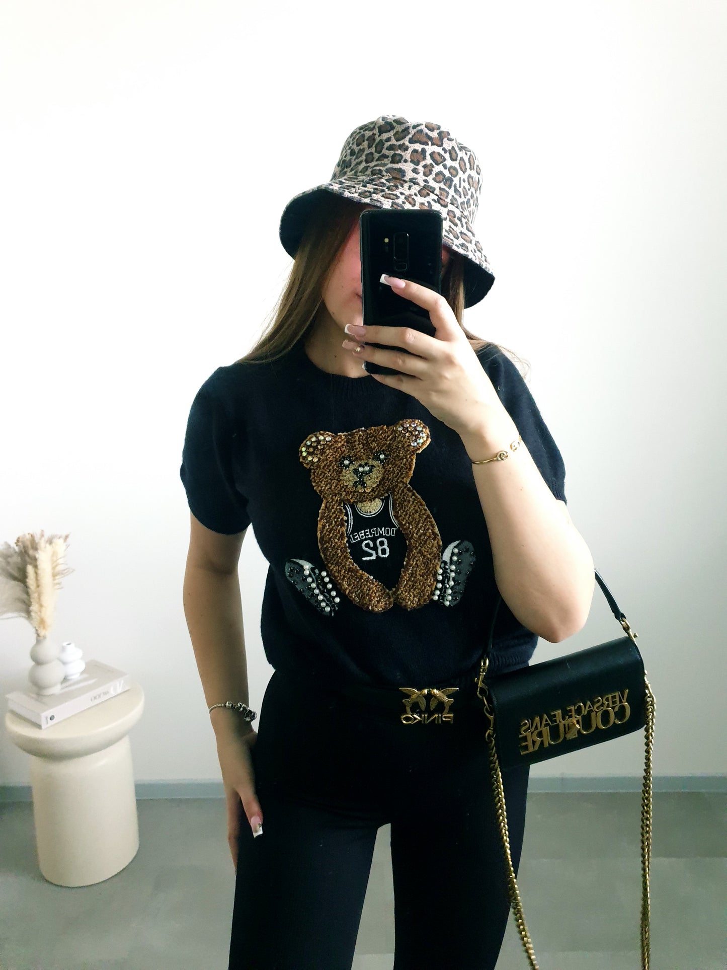 Svetríkový top s mackom M