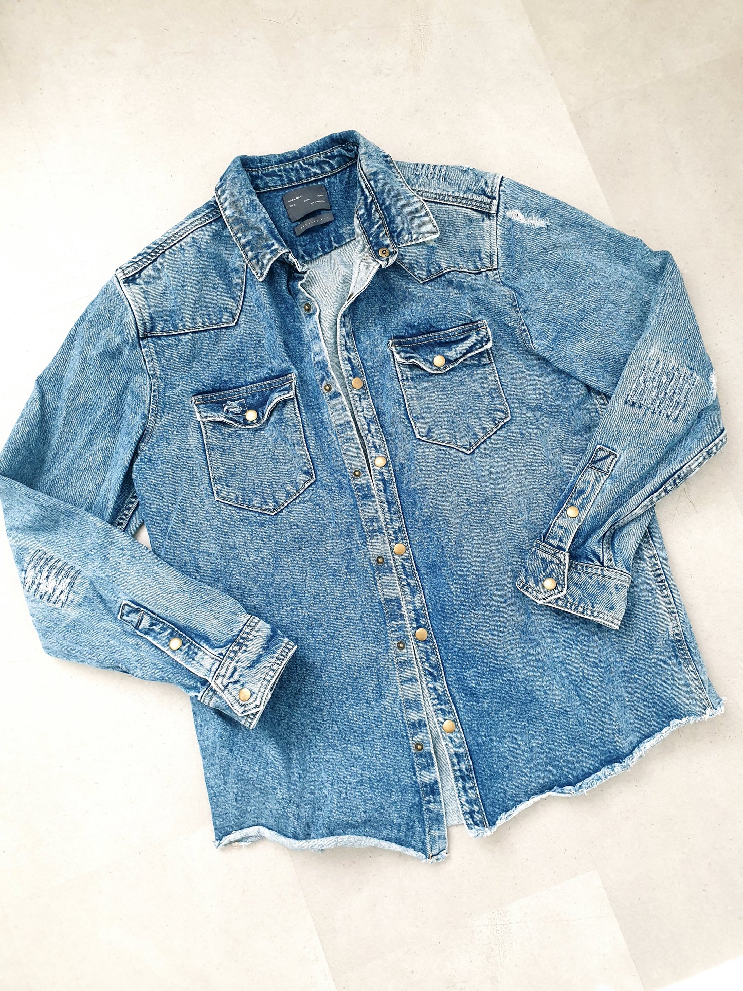 ZARA rifľová košeľa L/XL