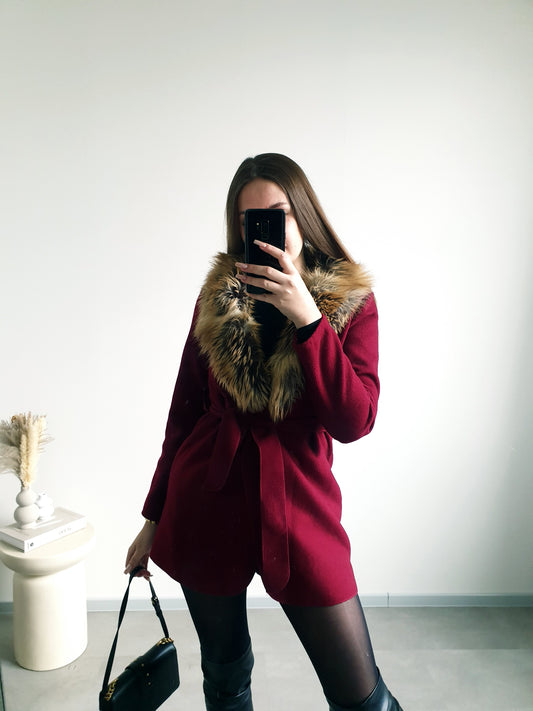 Kabátik s kožušinou S/M