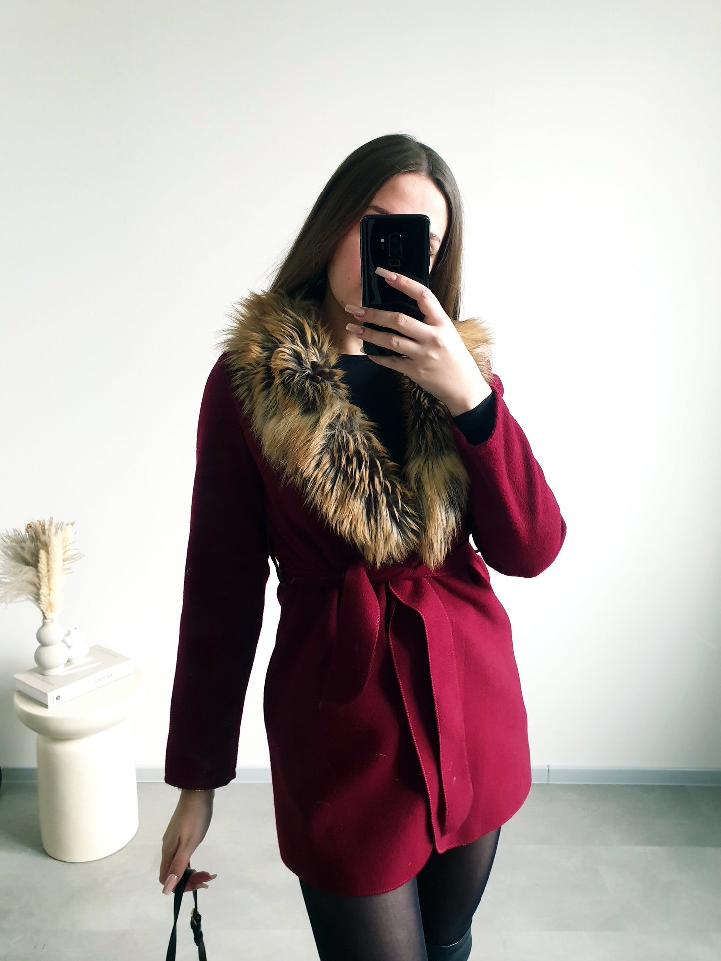 Kabátik s kožušinou S/M