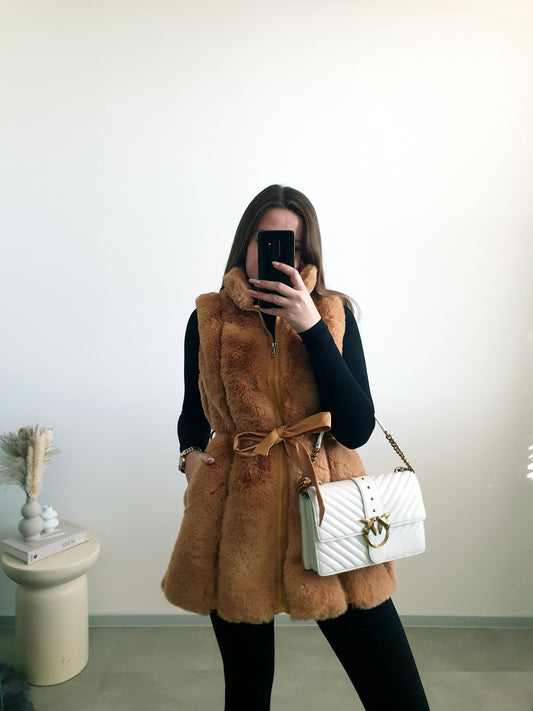 Kožušinová vesta M