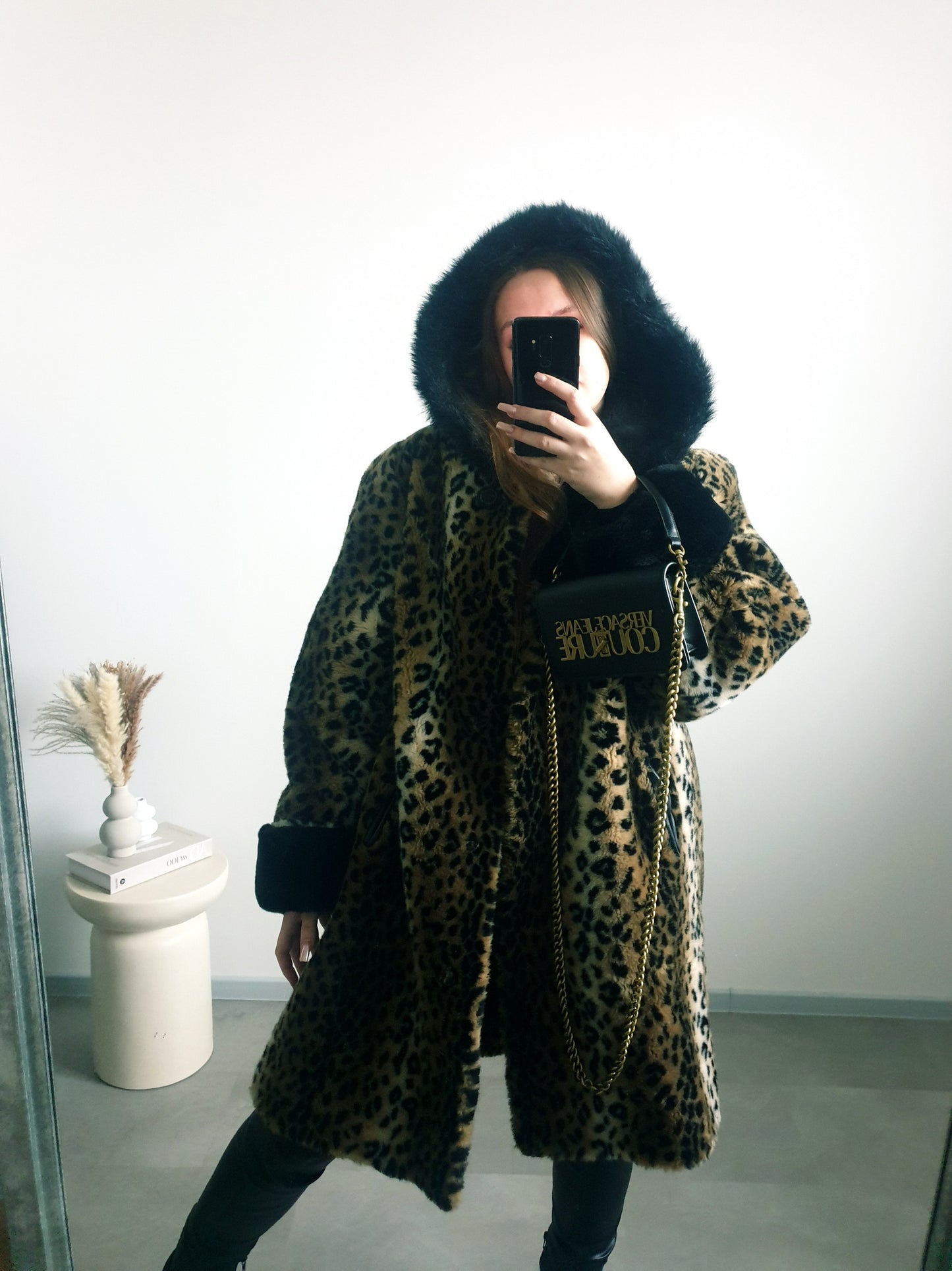 Leo štýlový kožuch XL