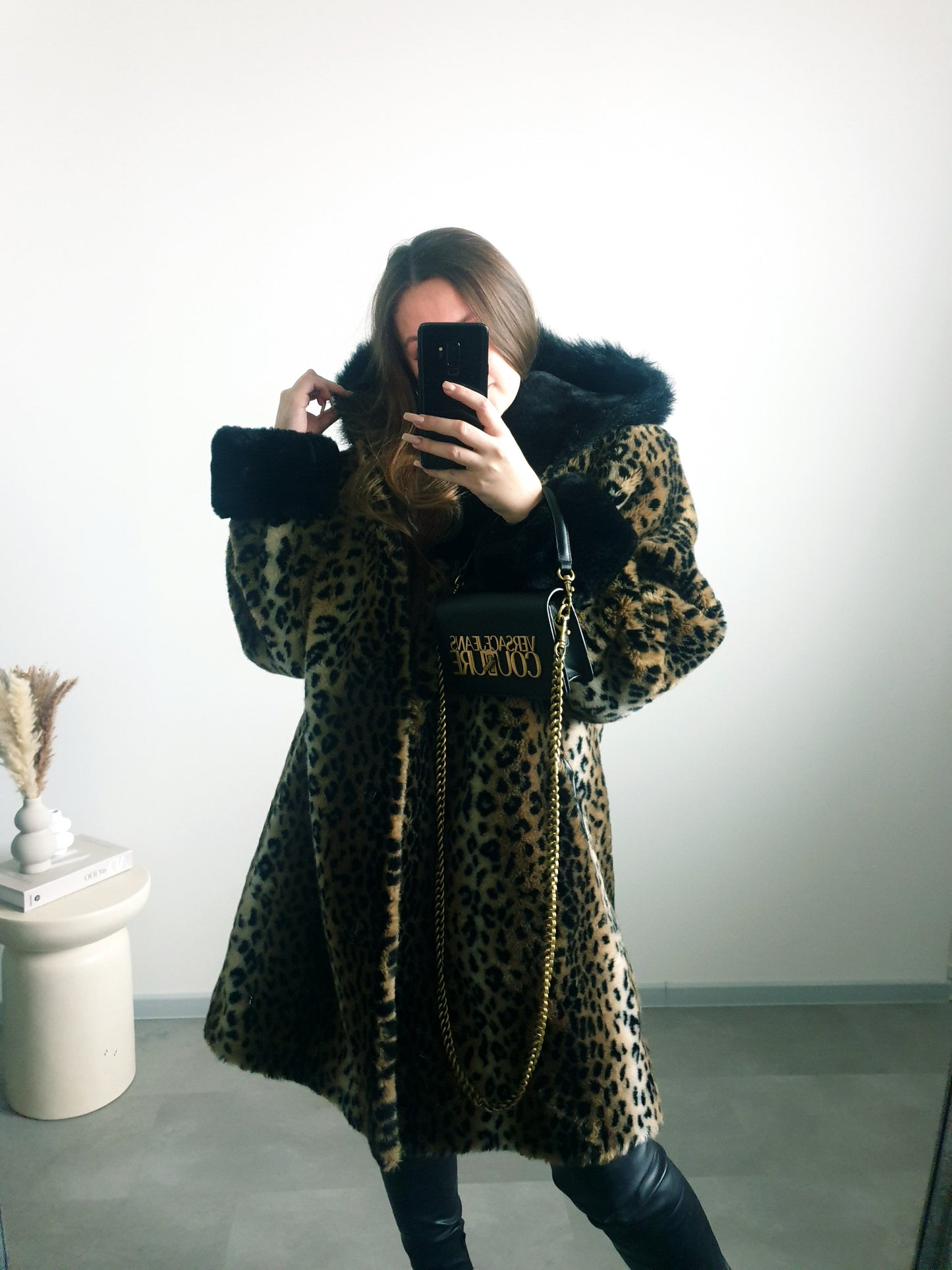 Leo štýlový kožuch XL