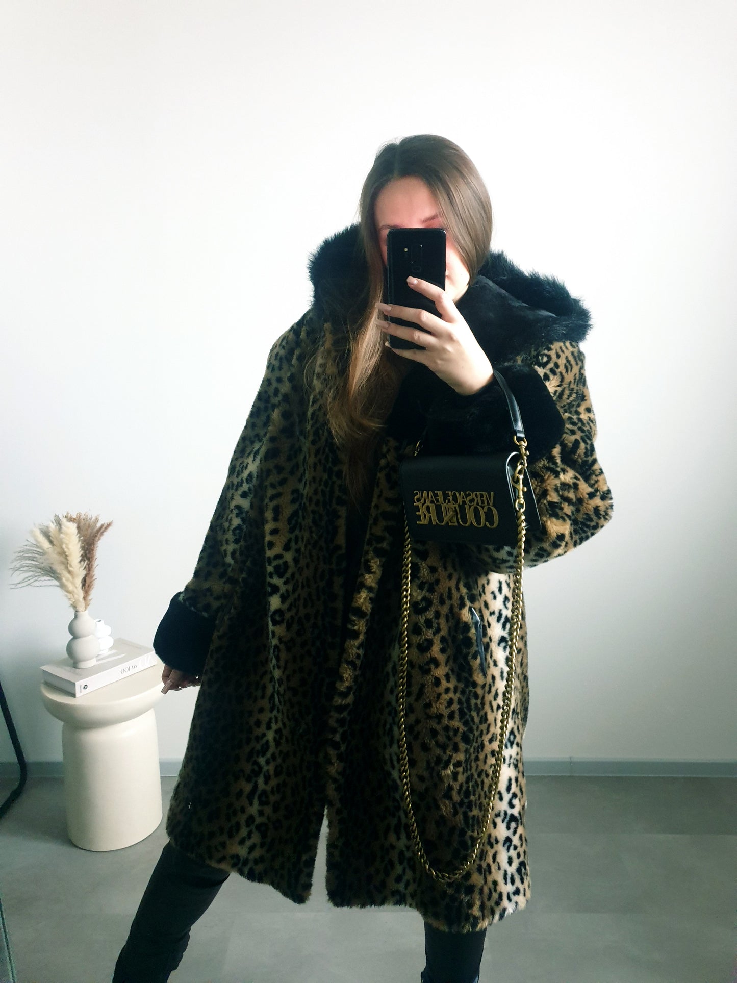 Leo štýlový kožuch XL