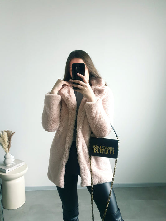 Ružový kožúšok XS/S