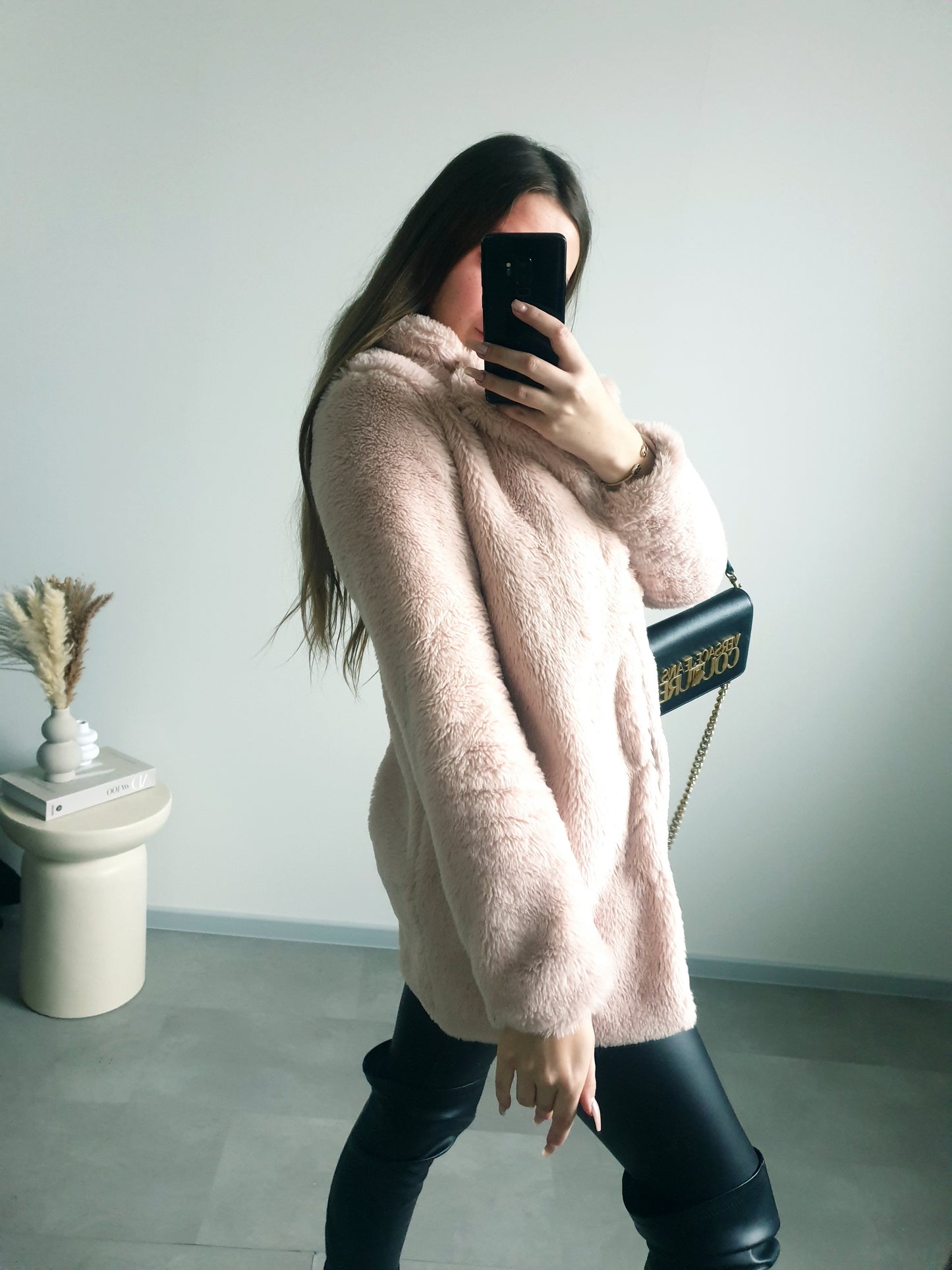 Ružový kožúšok XS/S