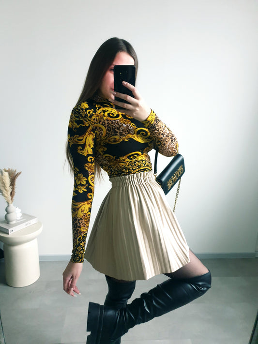 Koženková sukňa S/M