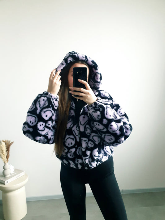 H&M x Smiley kožúšok M