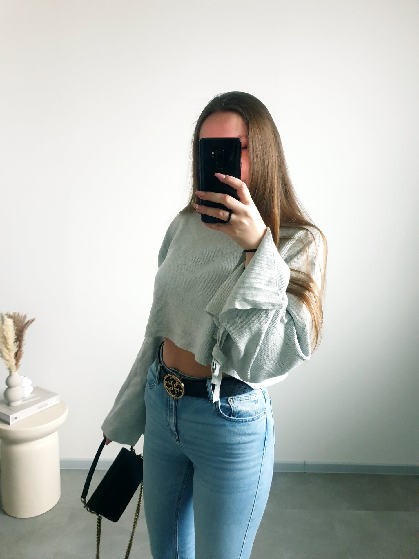 ZARA crop svetrík S