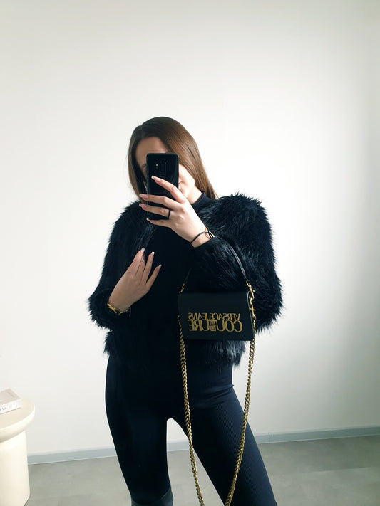 Čierny kožúšok XXS