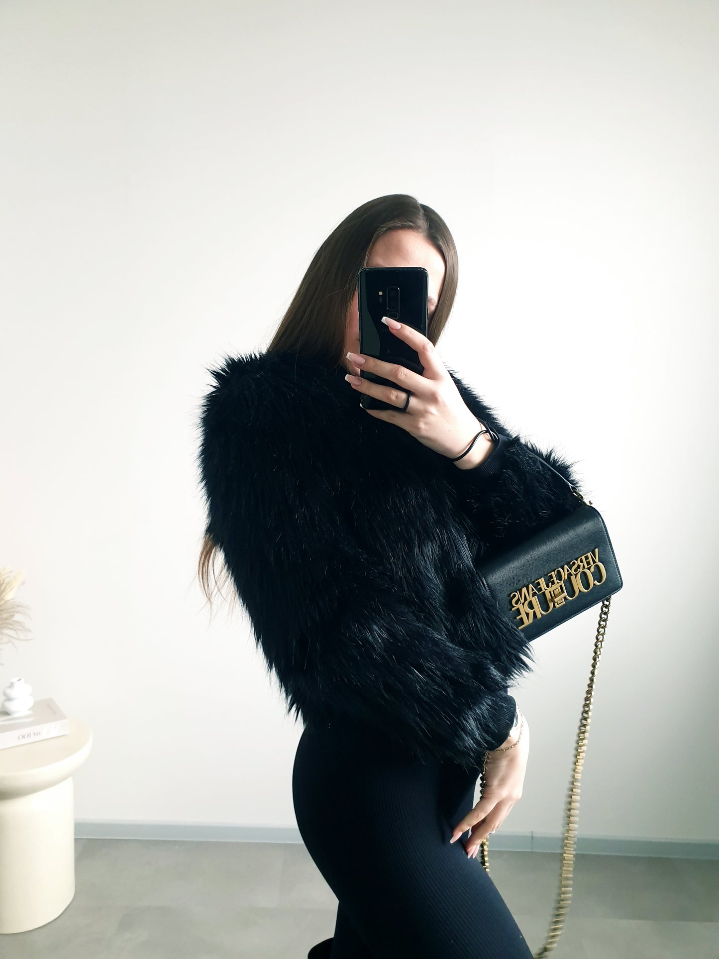 Čierny kožúšok XXS