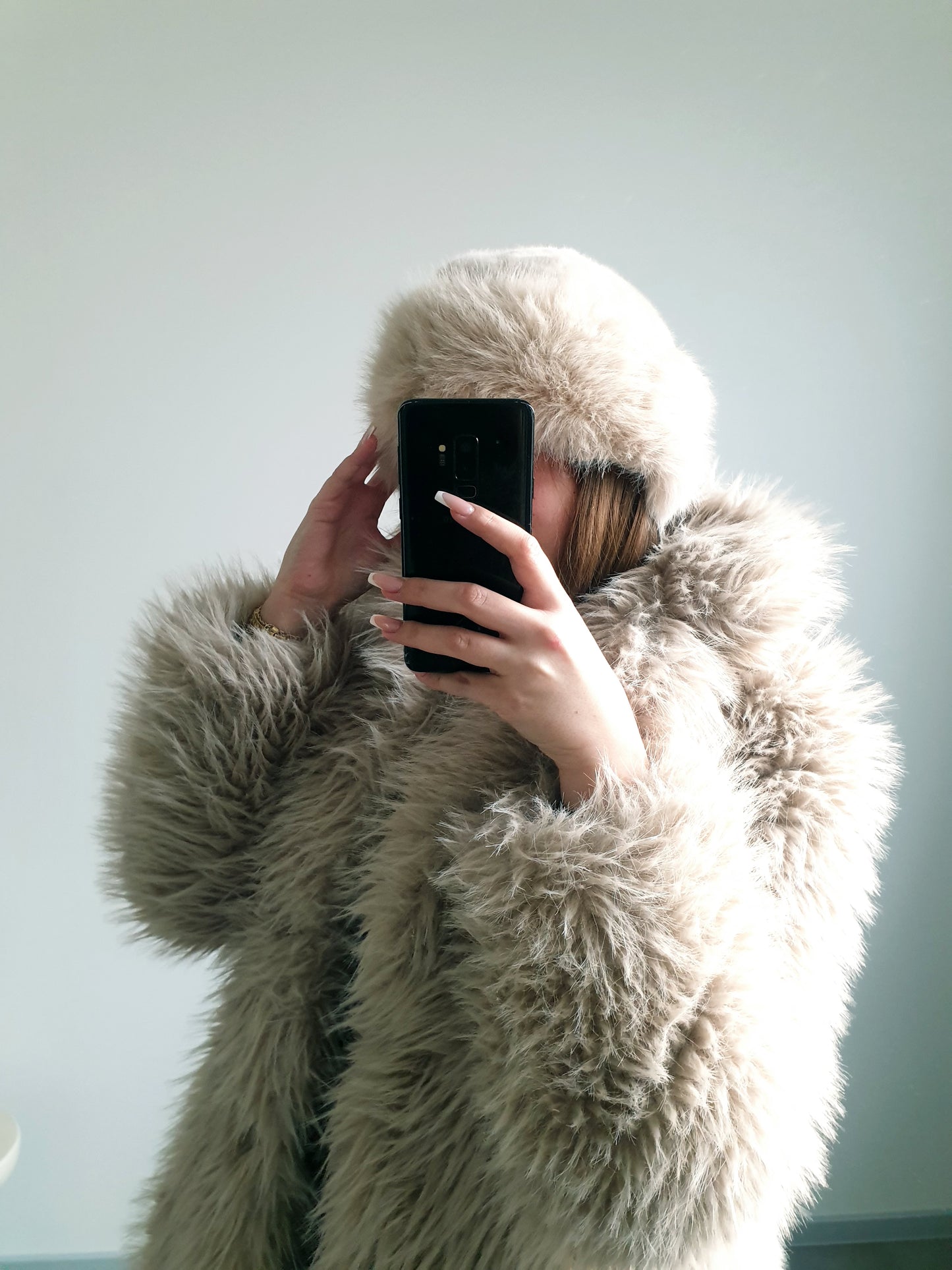 Obojstranná kožušinová čiapka