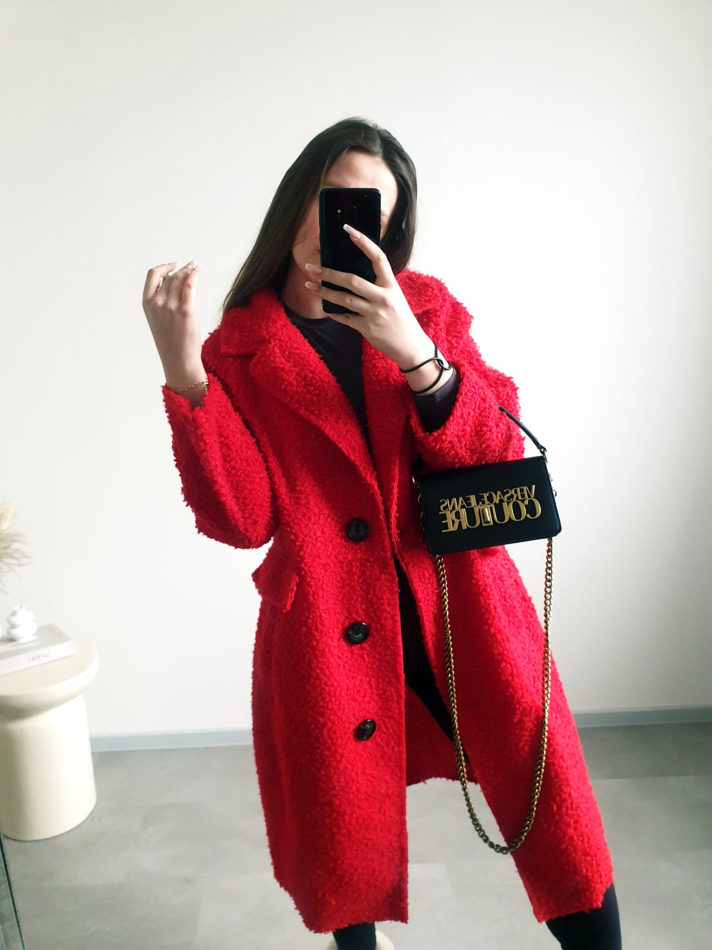 Červený kabátik XL