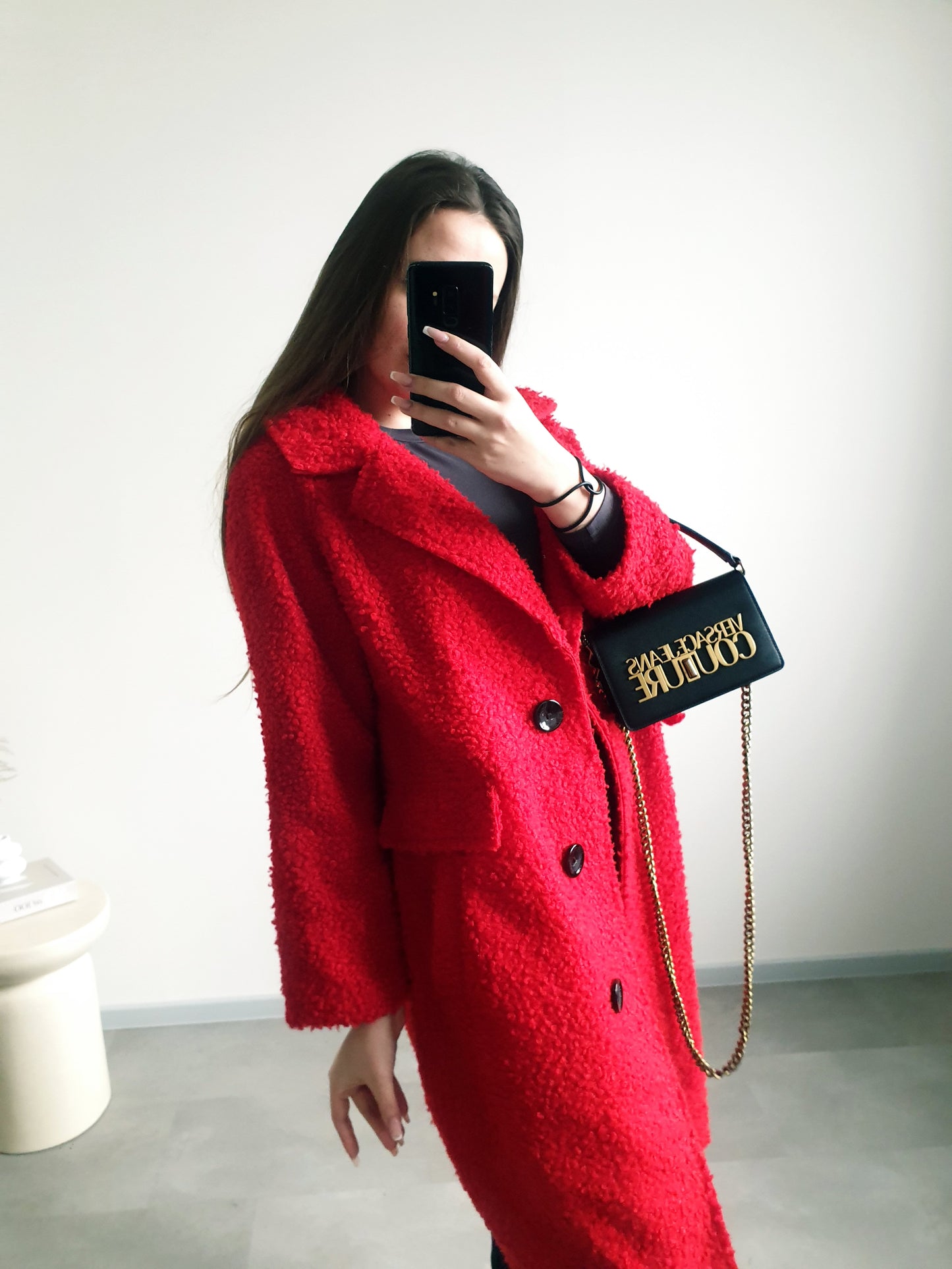 Červený kabátik XL