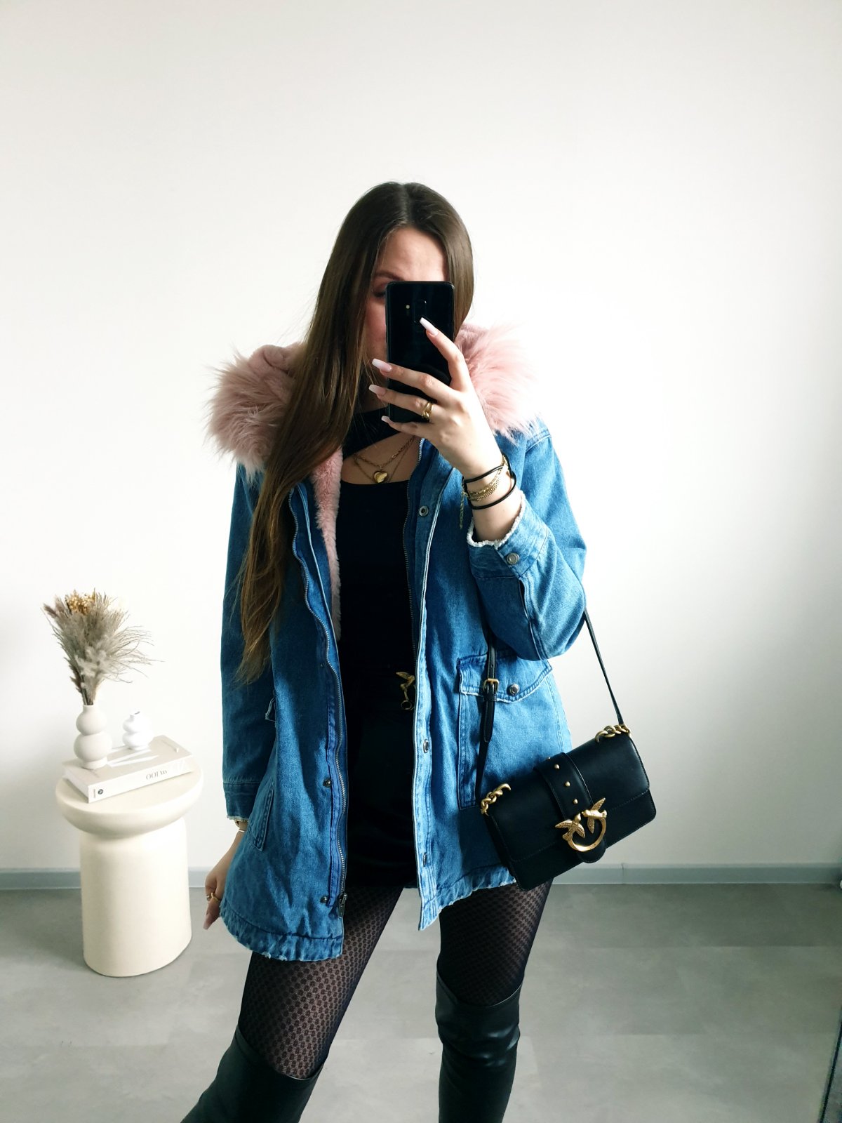 ZARA bundička s kožušinou XS